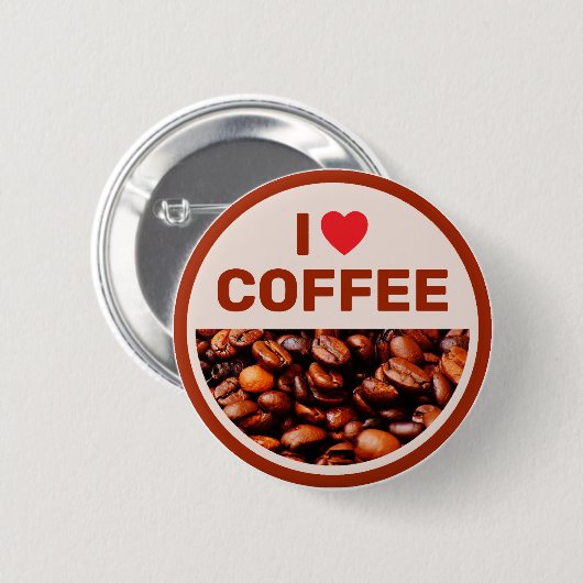 I Liebe Coffee™-Taste Button (Vorne & Hinten)