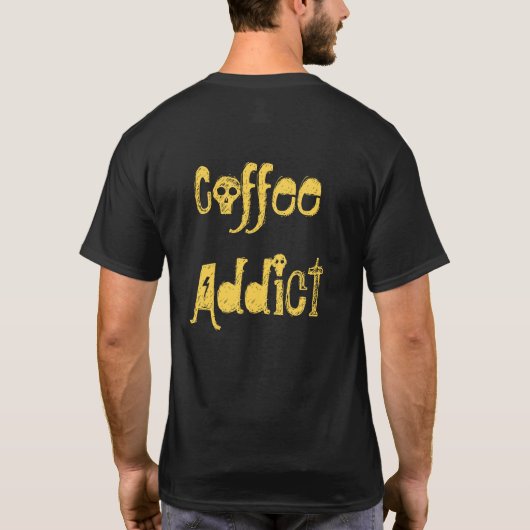 I Liebe Coffee XOXO phantastischer Kaffeetext T-Shirt (Rückseite)