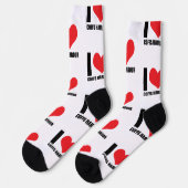 I Liebe Coffs Harbour Socken (Linkes Detail)