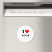 I Liebe Cogs Magnet (In Situ (Geschirrspüler))