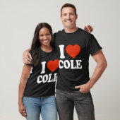 I Liebe Cole I Heole Cole Red Heart Valentine T-Shirt (Unisex)