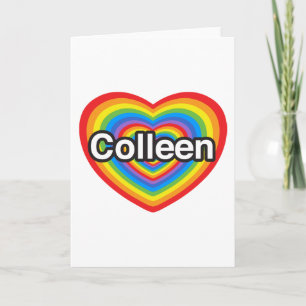 I Liebe Colleen. Liebe I Sie Colleen. Herz Karte