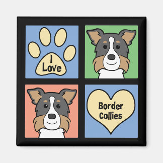 I Liebe Colliese an den Grenzen Magnet