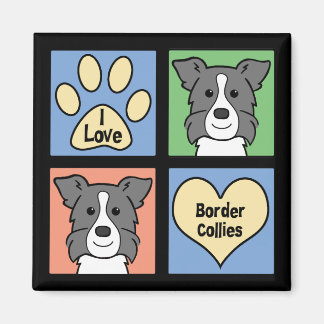 I Liebe Colliese an den Grenzen Magnet