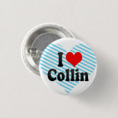 I Liebe Collin Button (Vorne & Hinten)