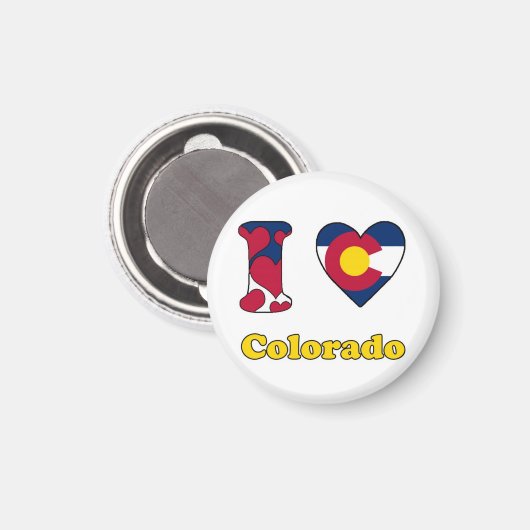 I Liebe Colorado Magnet (Vorderseite/Rückseite)