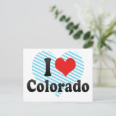 I Liebe Colorado Postkarte (Stehend Vorderseite)