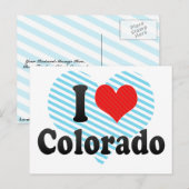 I Liebe Colorado Postkarte (Vorne/Hinten)
