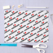 I LIEBE COLORADO SEIDENPAPIER (Handwerk)