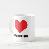 I Liebe Colorado Springs Kaffeetasse (Vorderseite Links)
