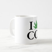 I Liebe-Colorado-Topf-Blatt-Kaffee-Tasse Kaffeetasse (Vorderseite Links)