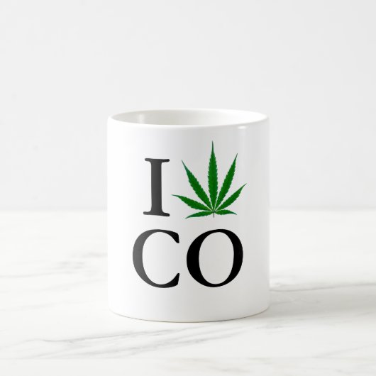 I Liebe-Colorado-Topf-Blatt-Kaffee-Tasse Kaffeetasse (Mittel)