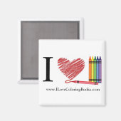 I Liebe Coloring Magnet (Vorderseite/Rückseite)