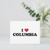 I Liebe Columbia Missouri Postkarte (Stehend Vorderseite)