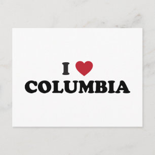 I Liebe Columbia Missouri Postkarte