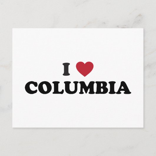 I Liebe Columbia Missouri Postkarte (Vorderseite)