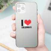 I Liebe Columbus Aufkleber (Telefon)