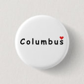 I Liebe Columbus Button (Vorderseite)