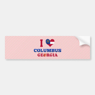 I Liebe Columbus, Georgia Autoaufkleber