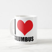 I Liebe Columbus Kaffeetasse (Vorderseite Links)