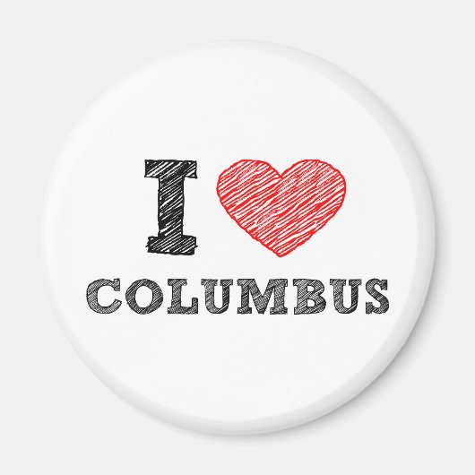 I Liebe Columbus Magnet (Vorne)