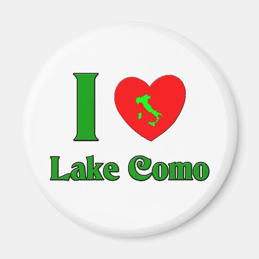 I Liebe Comer See Italien Magnet (Vorne)