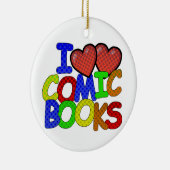 I Liebe Comic Books Keramik Ornament (Rechts)