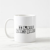 I Liebe-Comic-Bücher Kaffeetasse (Links)