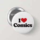 I Liebe-Comicen Button (Vorne & Hinten)