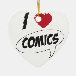I Liebe-Comicen! *Heart* Keramik Ornament