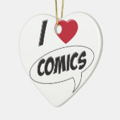I Liebe-Comicen! *Heart* Keramik Ornament (Links)
