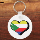 I Liebe Comoros Schlüsselanhänger (Vorderseite)