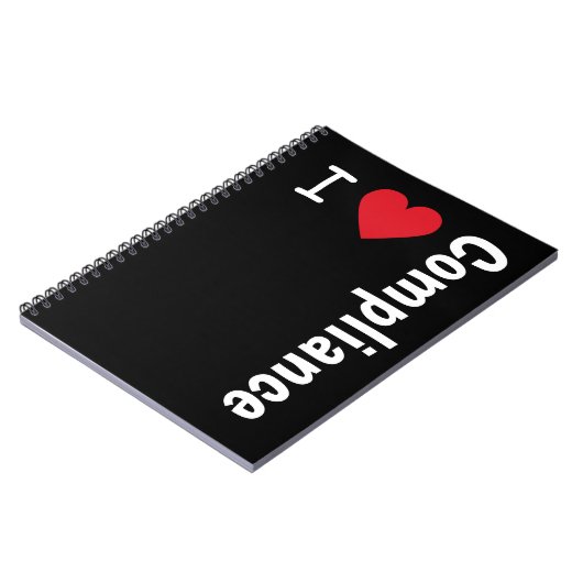 I Liebe Compliance Geschenk I Herzen Compliance Of Notizblock (Linke Seite)