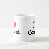 I Liebe Compost Herz Brauch personalisiert Kaffeetasse (Mittel)