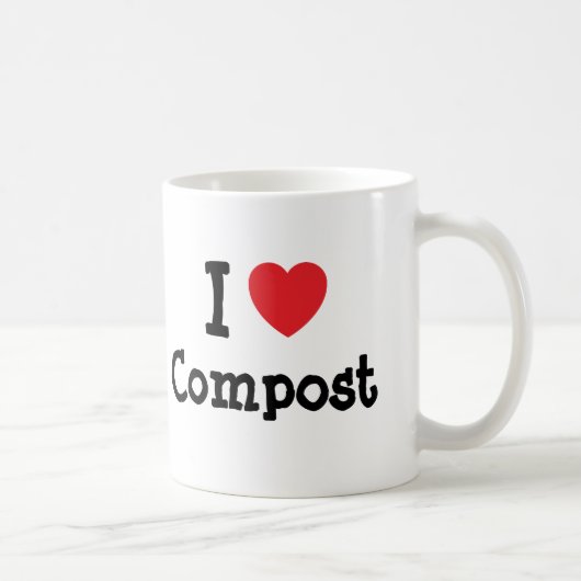 I Liebe Compost Herz Brauch personalisiert Kaffeetasse (Rechts)