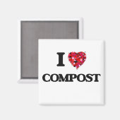I Liebe Compost Magnet (Vorderseite/Rückseite)