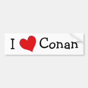 I Liebe Conan Autoaufkleber