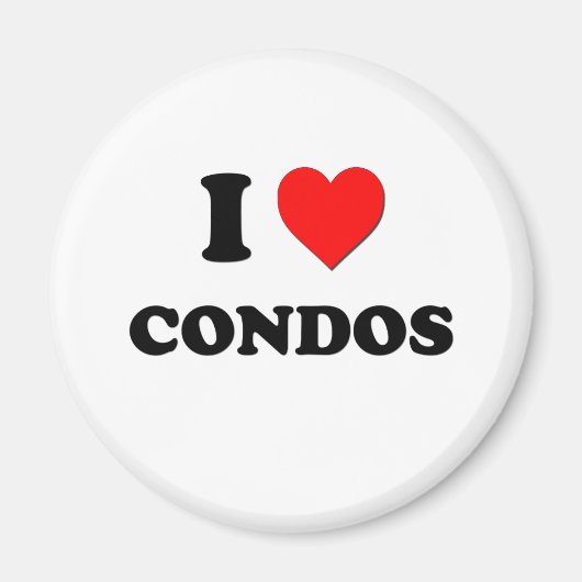 I Liebe Condos Magnet (Vorne)