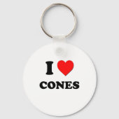 I Liebe Cones Schlüsselanhänger (Vorderseite)