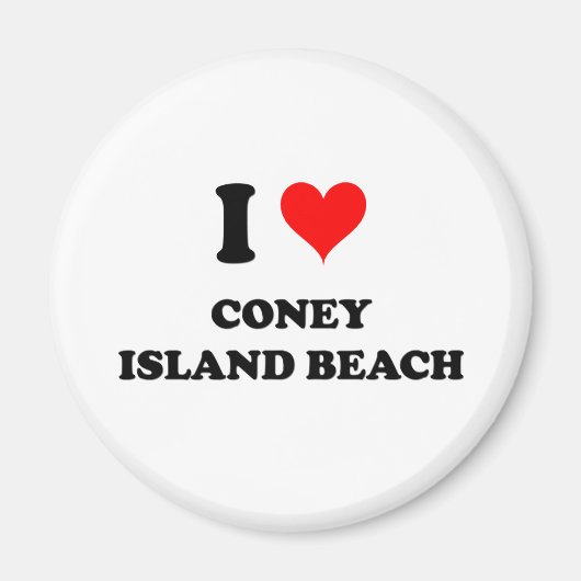 I Liebe Coney Island Beach Magnet (Vorne)