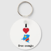 i Liebe Congo Design Schlüsselanhänger (Vorderseite)