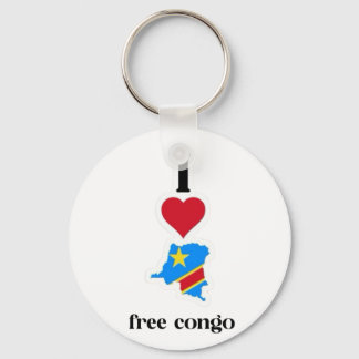 i Liebe Congo Design Schlüsselanhänger