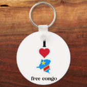 i Liebe Congo Design Schlüsselanhänger (Rückseite)