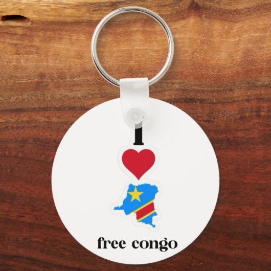 i Liebe Congo Design Schlüsselanhänger (Vorderseite)