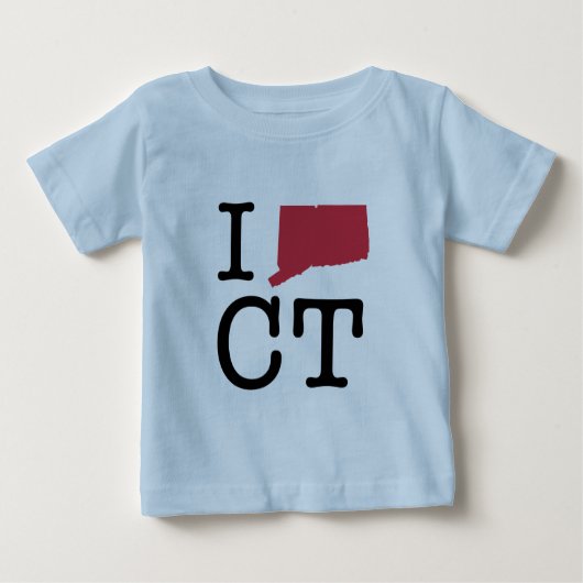 I Liebe Connecticut Baby T-shirt (Vorderseite)