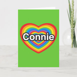 I Liebe Connie. Liebe I Sie Connie. Herz Karte