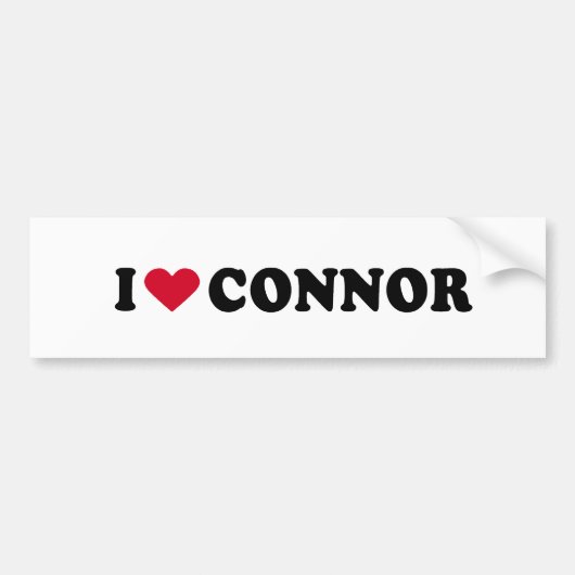 I LIEBE CONNOR AUTOAUFKLEBER (Vorne)