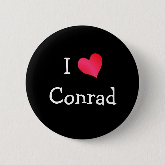 I Liebe Conrad Button (Vorderseite)