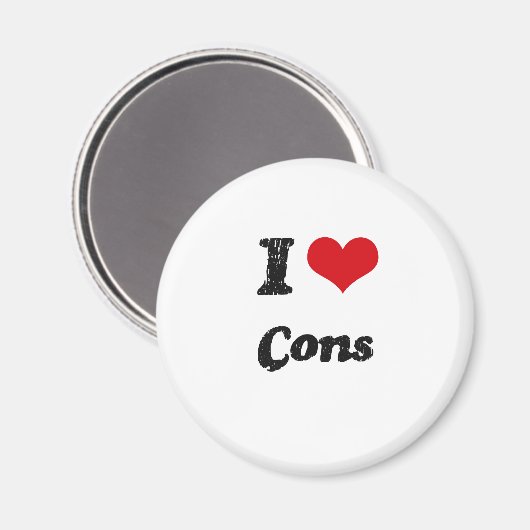 I Liebe Cons Magnet (Vorderseite/Rückseite)