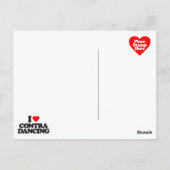 I LIEBE CONTRA DANCING POSTKARTE (Rückseite)